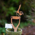 Jenny Wren on a Spade - Rustic Rusted Garden Wildlife Sculpture